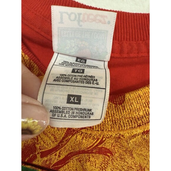 Rare Vintage Santana Supernatural World Tour 1999 All Over Print T Shirt 90s AOP - Picture 3 of 6